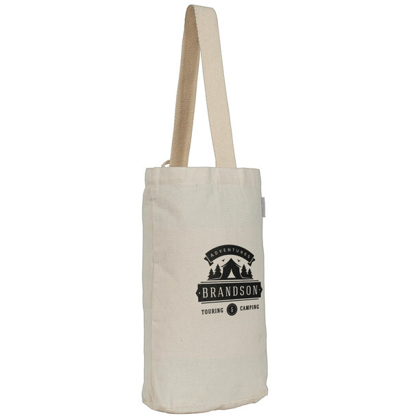 Weintasche aus recycelter Baumwolle (225 g/m²)