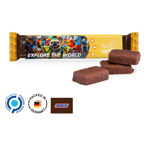 Werbeschuber Slim, Snickers Trio