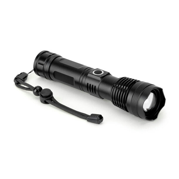 YVIAN. Recycled aluminium rechargeable torch (100% rAL) 10 W