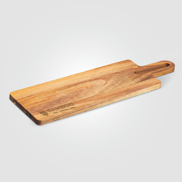 Zuno Schneide- und Servierbrett aus FSC-zertifiziertem Bambusholz – 480 x 150 x 15 mm