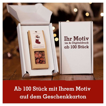 Geschenkkarton mit 1 Premium Snack - Weihnachts-Edition
