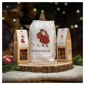 2 Premium Snacks im Baumwollsäckchen - Weihnachts-Edition