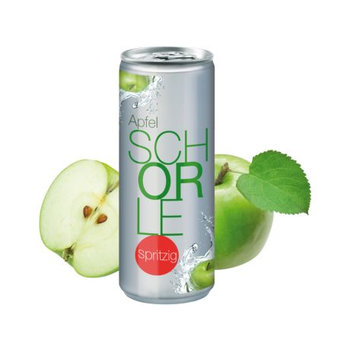 250 ml Apfelschorle "Spritzig" - Body Label transparent