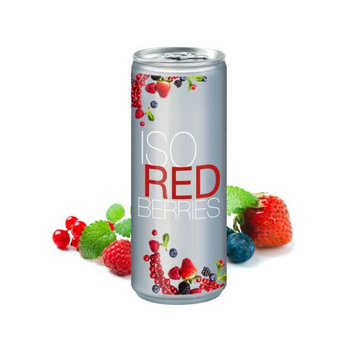 250 ml Iso Drink Redberries - Body Label transparent