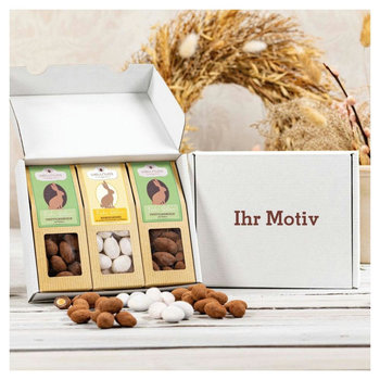 Geschenkkarton mit 3 Premium Snacks - Oster-Edition