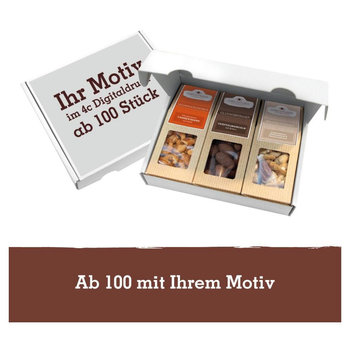 Geschenkkarton mit 3 Premium Snacks