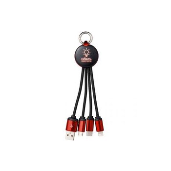 3-in-1 Ladekabel mit Beleuchtung REEVES-PUHALANI
