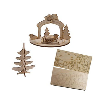 3D Holzpuzzle-Karte