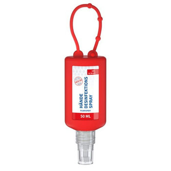50 ml Bumper rot - Hände-Desinfektionsspray (DIN EN 1500) - Body Label