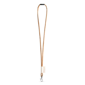 75096. SET Lanyard CORK Long (Ø 5 mm) mit 9 mm Karabinerhaken und Ø 5 mm Sicherheitsverschluss
