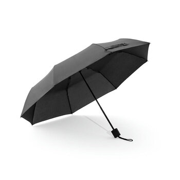 AIDEN. Regenschirm 21", aus recyceltem Polyester (100% rPET) Pongee 190T, in 3 Teile faltbar