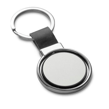 ALBRIGHT. Schlüsselanhänger aus Metall und PU. Geeignet für Doming