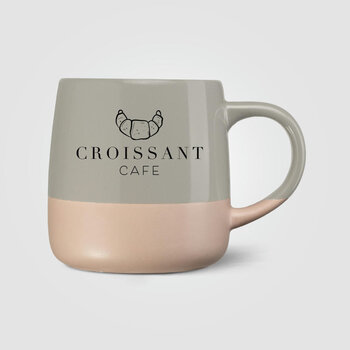 Atlas Keramiktasse mit Farbblock-Design - 445 ml