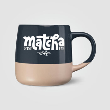 Atlas Keramiktasse mit Farbblock-Design - 445 ml