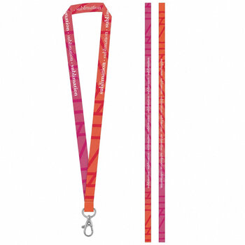 BRIGHTON S. Gedrucktes Muster von SET Lanyard SUBLIMATION Long II (20 mm) mit 20-mm-Schnellverschlusskarabiner