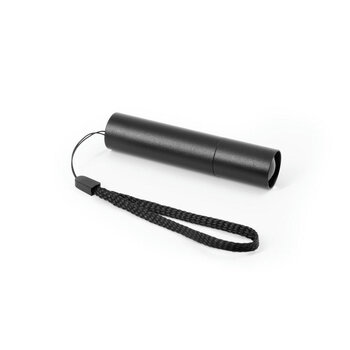 BRUCE. Wiederaufladbare Taschenlampe aus recyceltem Aluminium (100 % rAL) mit 30 mm ausziehbarer Spitze