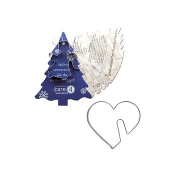 Backförmchen mit Rezeptblock Tannenbaum - Herz
