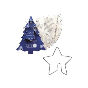 Backförmchen mit Rezeptblock Tannenbaum - Stern