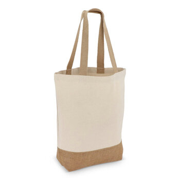 Baumwoll-Jute Tragetasche OEKO-TEX® 41 x 13 x 41cm 320g/m²