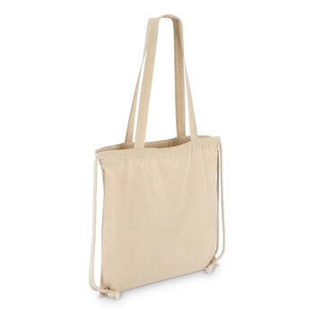 Baumwoll-Tragetasche mit Kordelzug OEKO-TEX® 38 x 42cm 140g/m²