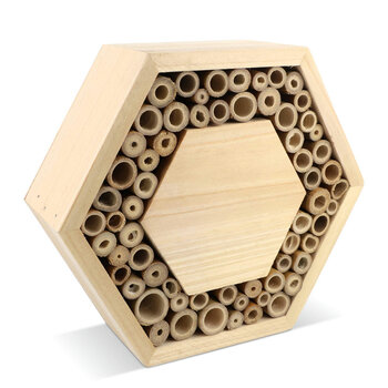 Bienenhaus aus FSC-Holz, sechseckig