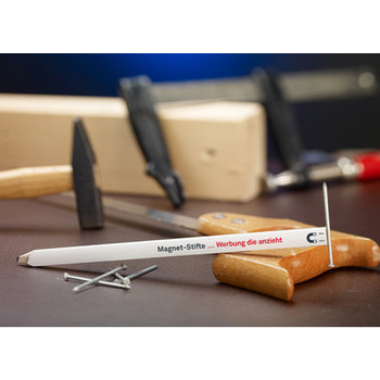 Bleistift, Magnet-Zimmermannsbleistift, 24 cm, eckig-oval