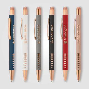 Bowie Roségold Kugelschreiber - m/Stylus