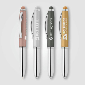 Brando Softy Metallic LED-Kugelschreiber - m/Stylus