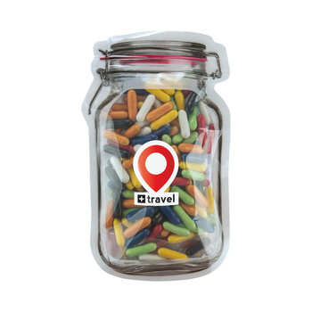 Briefkasten-"Weckglas" midi mit Süßigkeiten