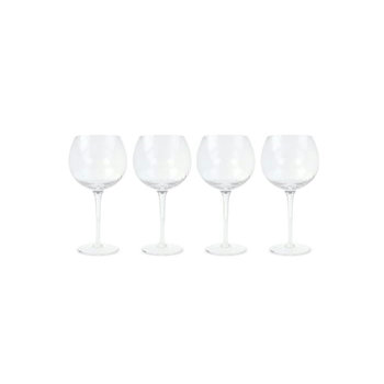 Byon Opacity 4er-Set Weingläser mit stilvollem Glasmuster 470ml