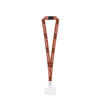 CARLISLE. Lanyard-Set SUBLIMATION Long II (20 mm) mit 20 mm Karabinerhaken, Sicherheitsverschluss und stabilem Ausweis-/Kartenhalter 91 x 68 mm
