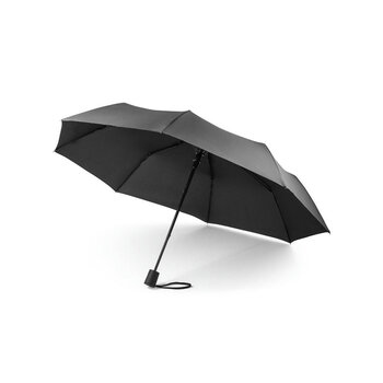 CIMONE. Faltbarer Regenschirm aus recyceltem Polyester (100% rPET) 190T Pongé mit automatischer Öffnung