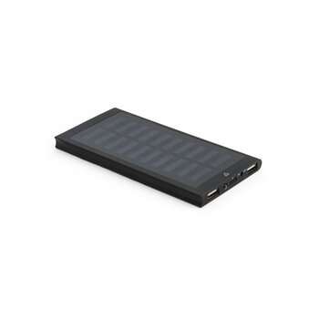 CLERK. 8\'000 mAh Powerbank mit Solarpanel aus 100% recyceltem Aluminium