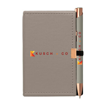 Caddy Notizbuch & Crosby Roségold Kugelschreiber - Geschenkset