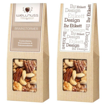 Faltschachtel - Brainstormer - Cashewkerne, Walnusskerne & Pekannusskerne
