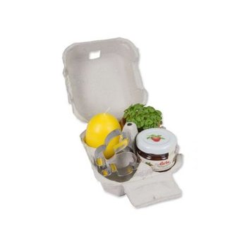 Das Gelbe vom Ei V3 mit Tontöpfchen, Eierkerze, Marmelade, Backförmchen