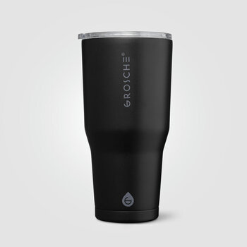 Grosche Yukon Edelstahl-Becher mit Schiebedeckel - 890 ml