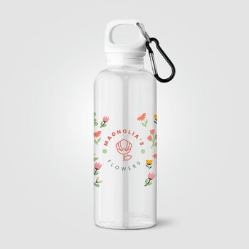 Doli Fahrradflasche mit Schraubverschluss und Karabinerclip aus rPET – 500 ml