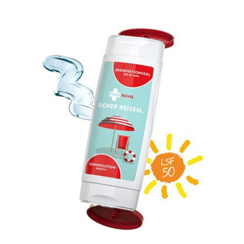 DuoPack Sonnenmilch LSF 50 (sensitiv) + Hände-Desinfektionsgel (DIN EN1500) (2 x 50 ml)