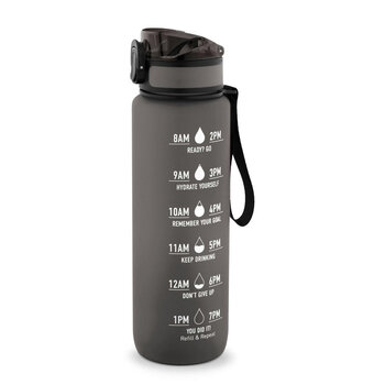 ERIKSSON. Flasche aus recyceltem PET (100 % rPET) mit motivierenden Zitaten und Zeitangaben, die dich dazu anregen, Wasser zu trinken und den ganzen Tag über ausreichend Flüssigkeit zu dir zu nehmen