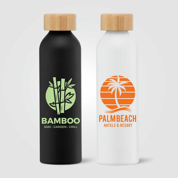 Eden - 650 ml Aluminiumflasche mit Bambus-Deckel