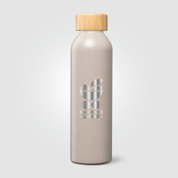 Eden Trinkflasche mit Bambusverschluss aus recyceltem Edelstahl - 590 ml