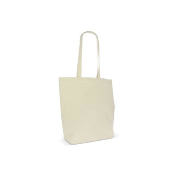Einkaufstasche Bio-Baumwolle natur lang 270g/m² 42x12x43 cm
