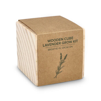 FSC-Holzpflanzgefäß-Set – Lavendel