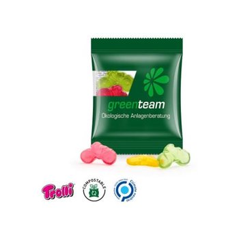 Fruchtgummi Minitüte 10g, "Fahrrad", kompostierbare Folie, transparent