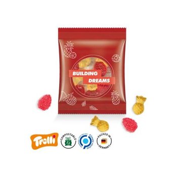 Fruchtgummi Minitüte Sonderform 15g, kompostierbare Folie, transparent
