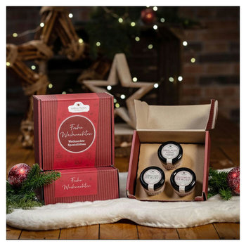 Geschenkkarton mit 3 Weihnachts-Spezialitäten im Glas