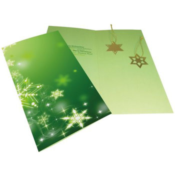 Weihnachtskarte Goldene Weihnachtsstimmung