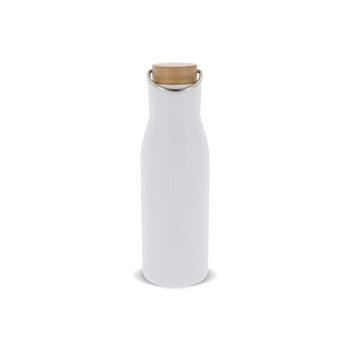 Isolier-Flasche mit Bambusdeckel, 500ml