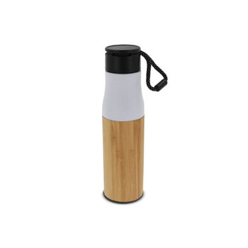 Isolierflasche Bambus mit Trageschlaufe 500ml